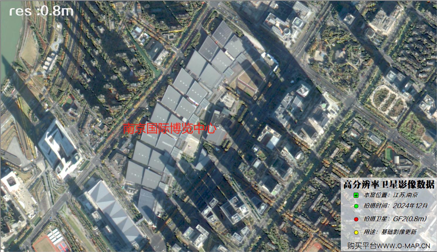 GF2卫星2024年南京市各大景点景区卫星图像