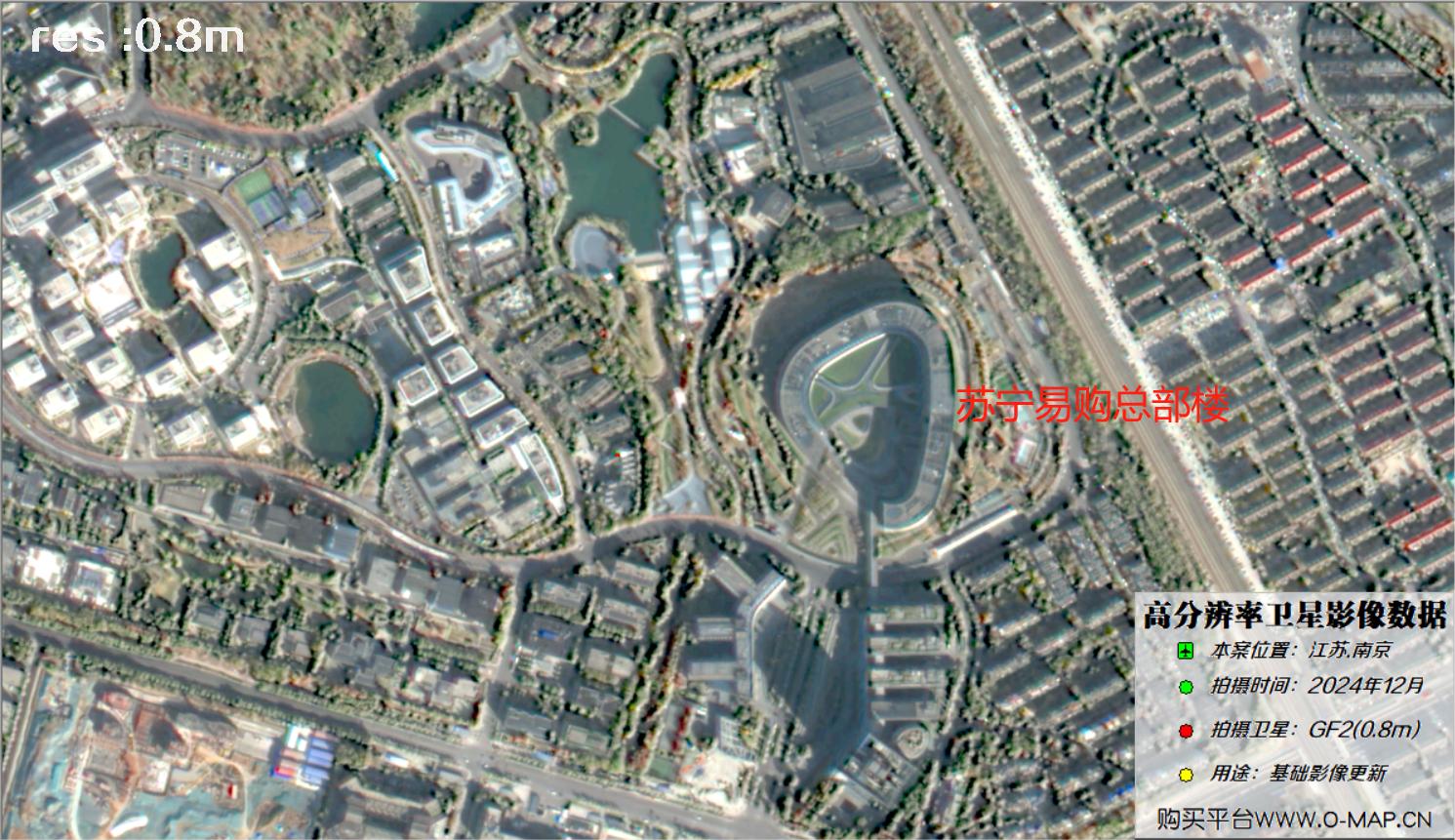 GF2卫星2024年南京市各大景点景区卫星图像