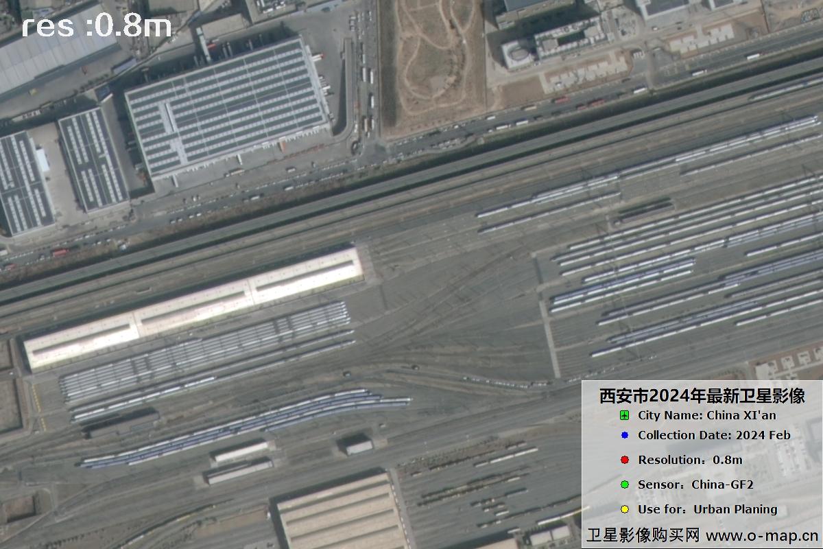 2024年2月份西安市未央宫遗址及周边GF2卫星影像图