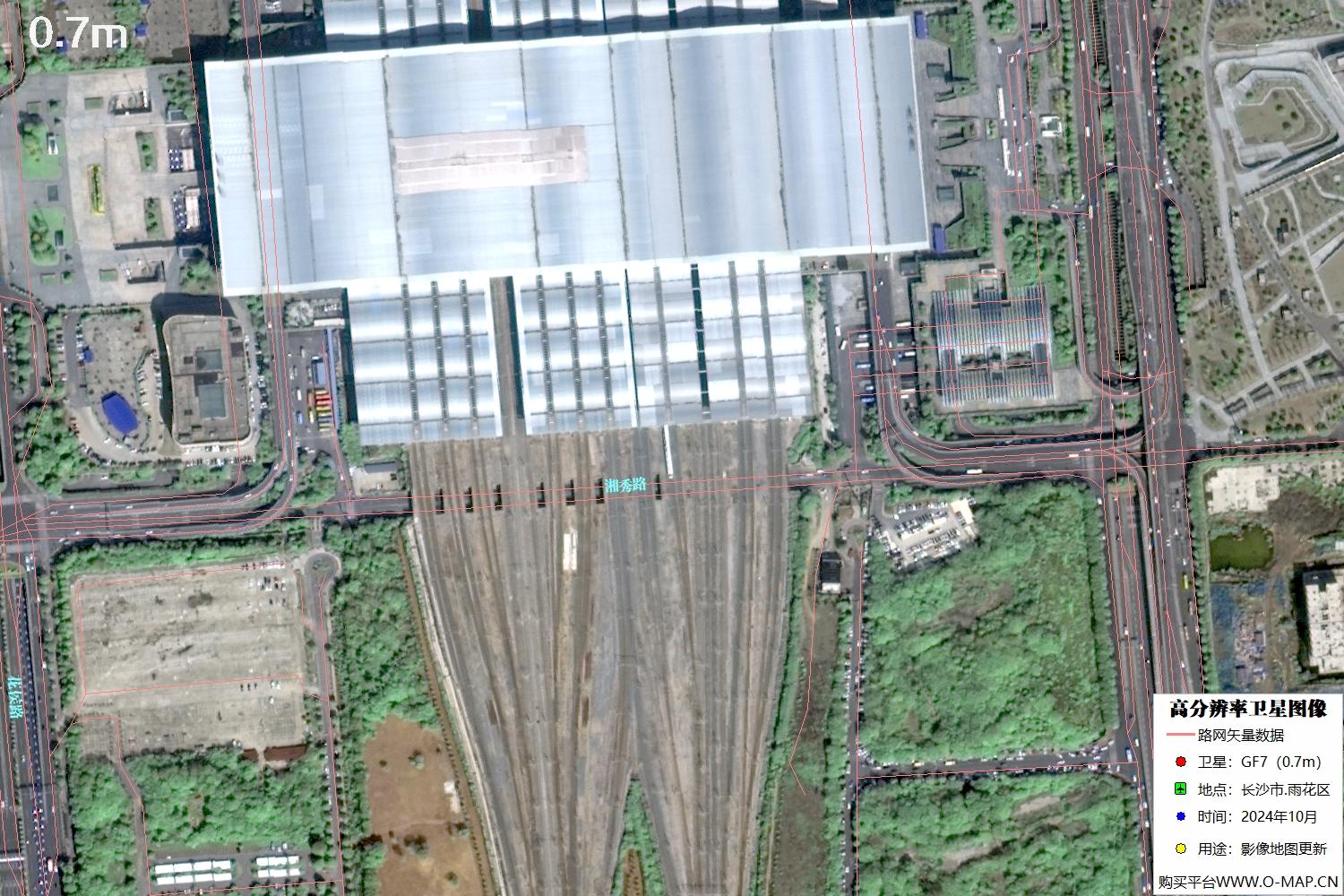 长沙市雨花区2024年高分七号卫星图像