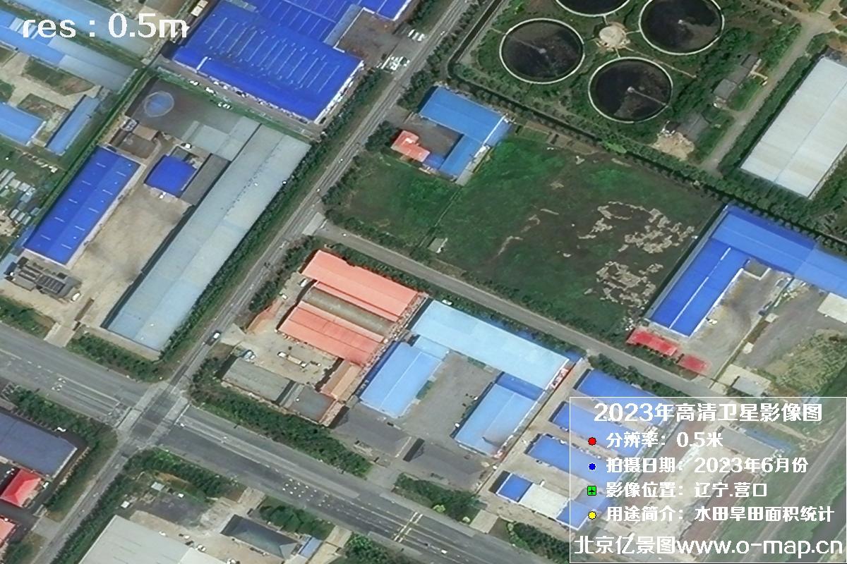 辽宁省营口市灌区2023年6月份0.5米卫星影像图