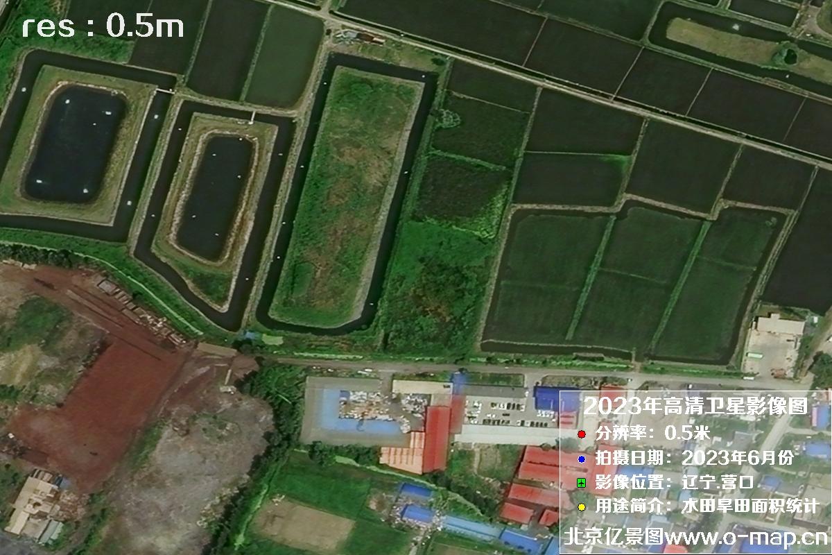辽宁省营口市灌区2023年6月份0.5米卫星影像图