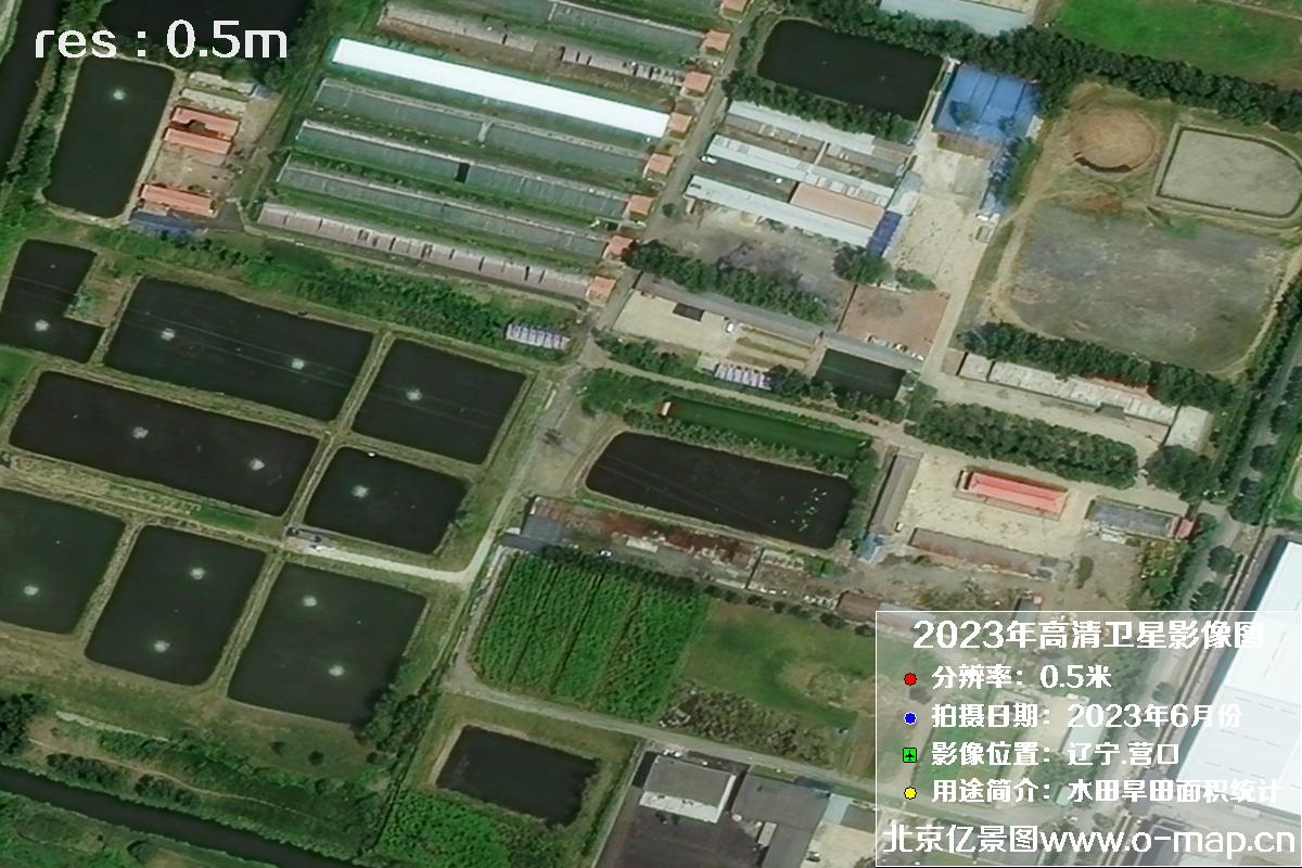 辽宁省营口市灌区2023年6月份0.5米卫星影像图