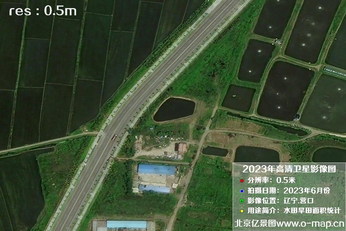 辽宁省营口市灌区2023年6月份0.5米卫星影像图