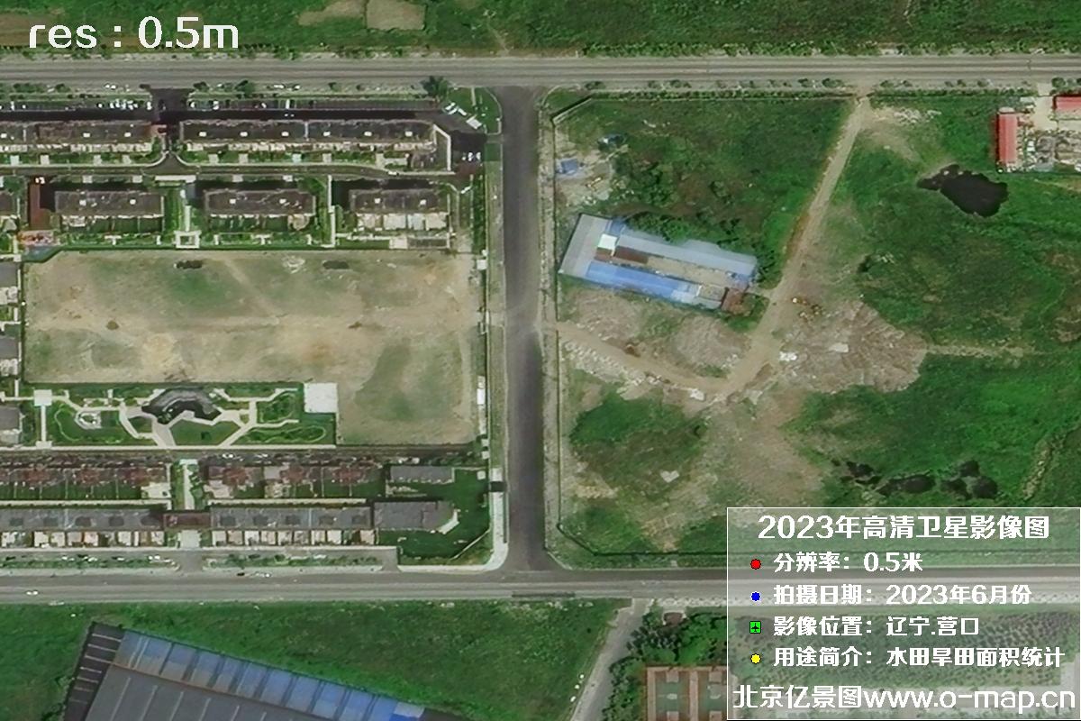 辽宁省营口市灌区2023年6月份0.5米卫星影像图