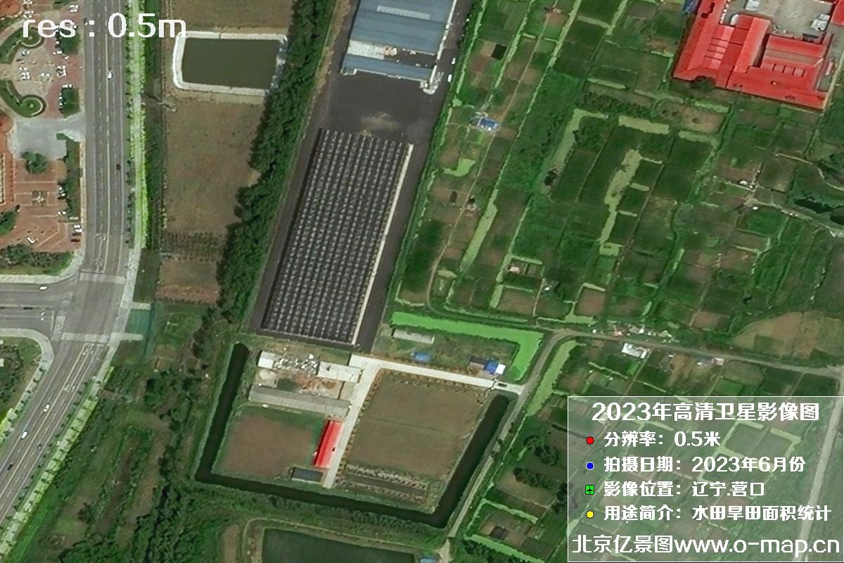 辽宁省营口市灌区2023年6月份0.5米卫星影像图