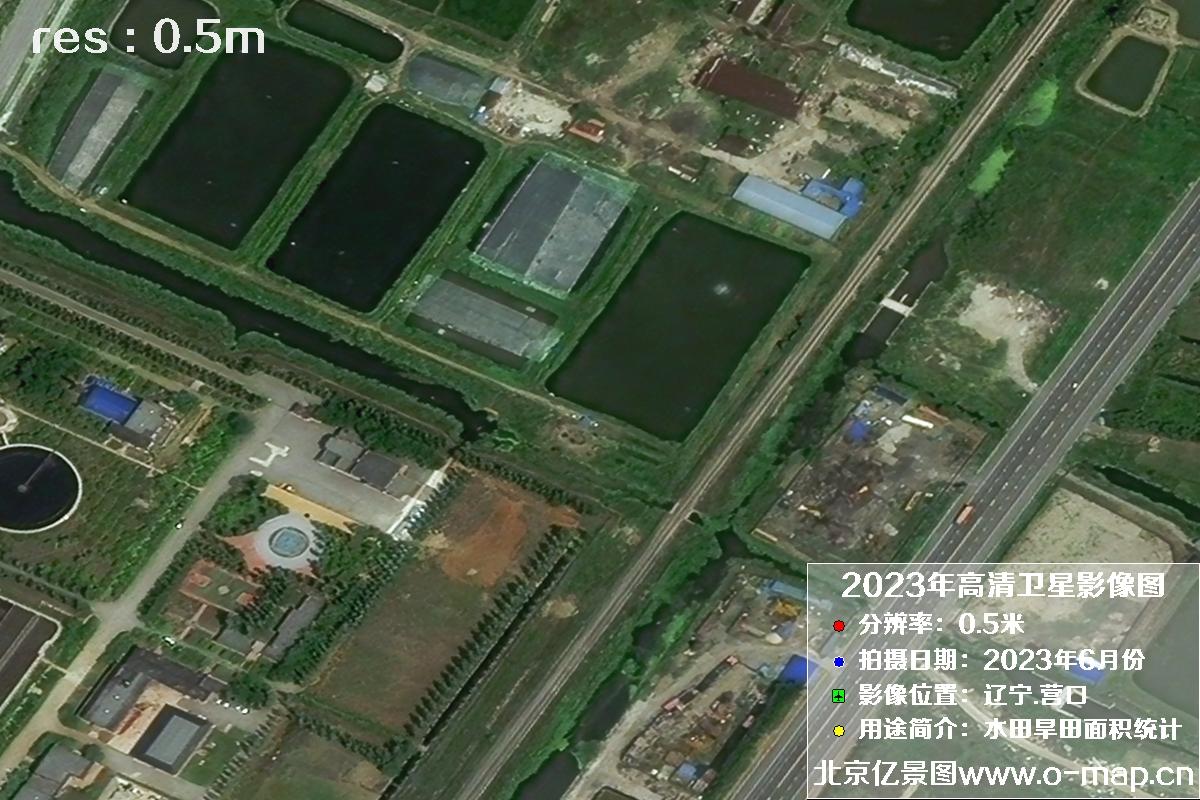 辽宁省营口市灌区2023年6月份0.5米卫星影像图