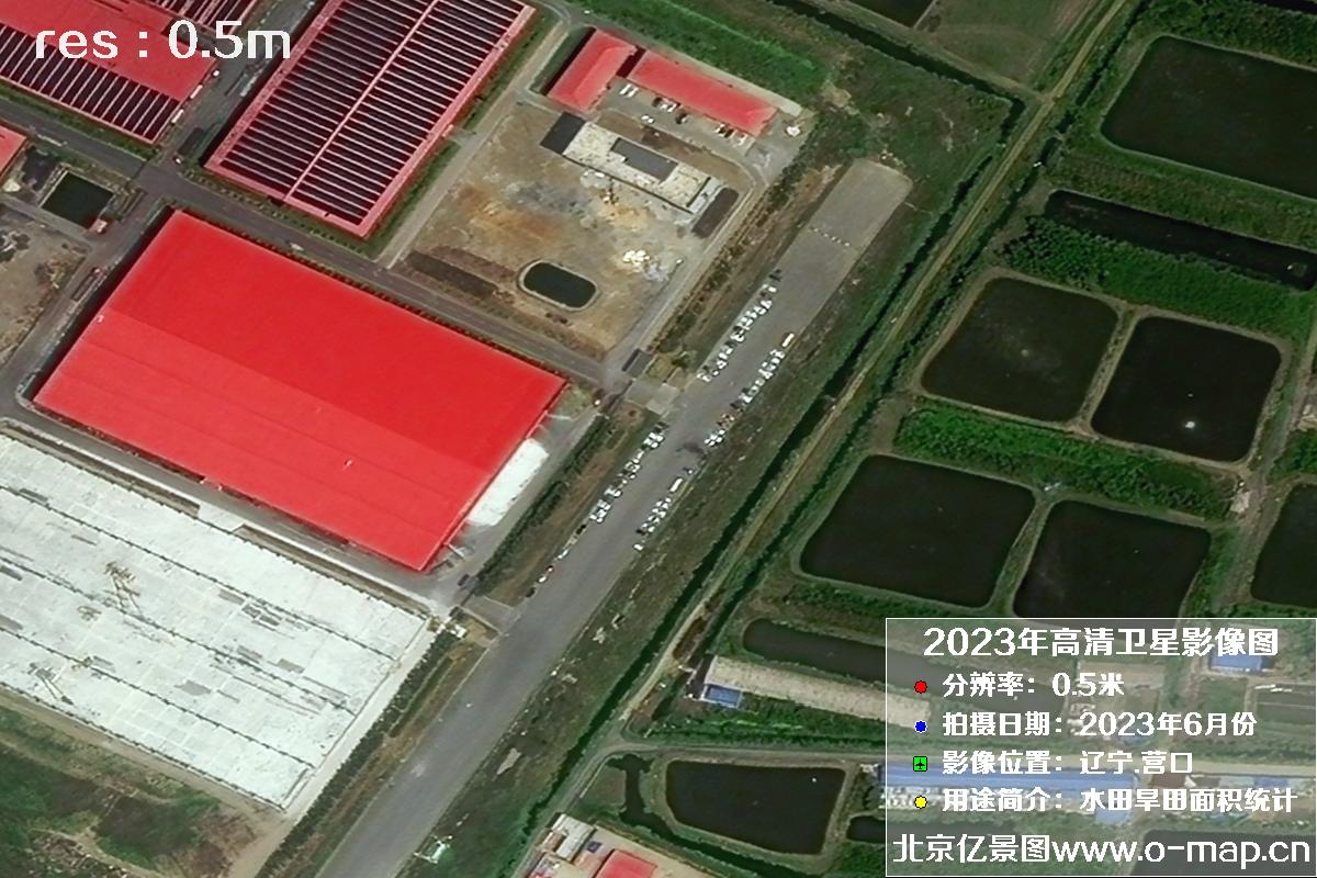 辽宁省营口市灌区2023年6月份0.5米卫星影像图