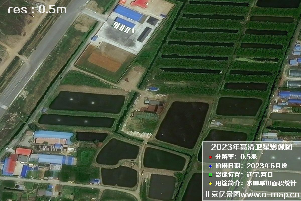 辽宁省营口市灌区2023年6月份0.5米卫星影像图