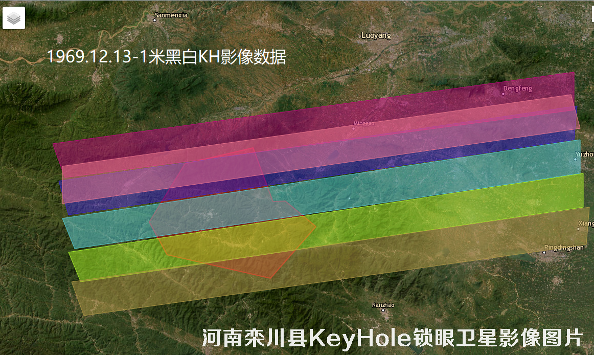河南省洛阳市栾川县KeyHole锁眼卫星历史影像图
