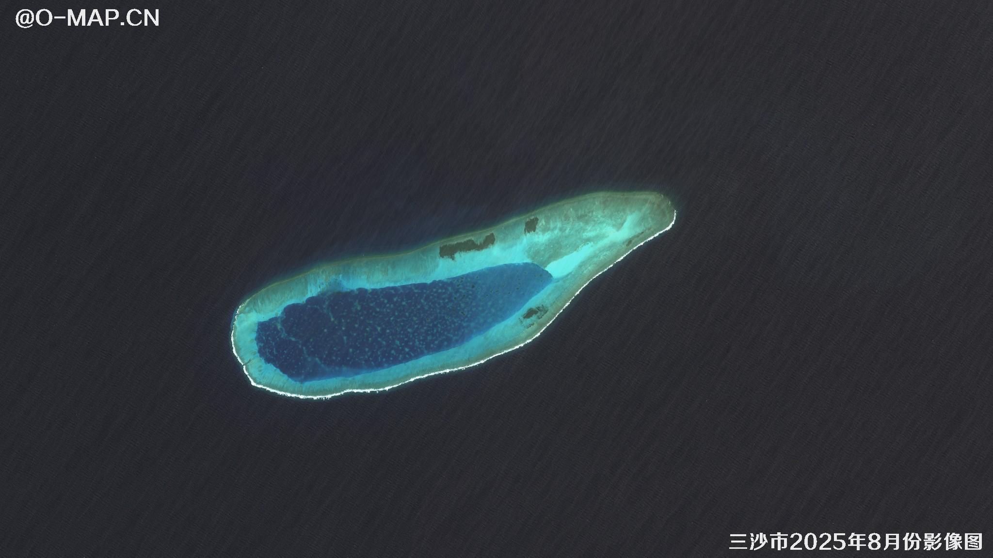 三沙市2025年8月最新卫星图像