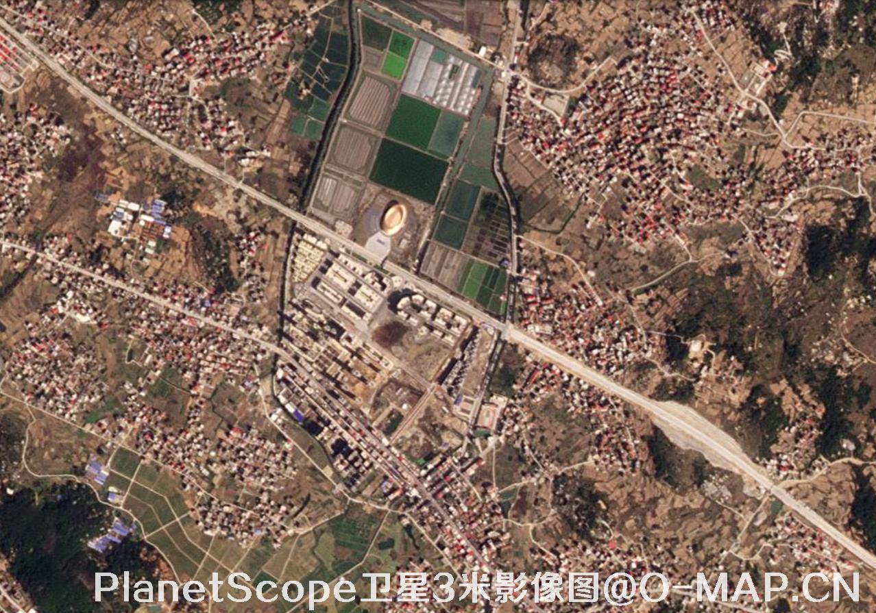 PlanetScope卫星拍摄的3米分辨率影像图
