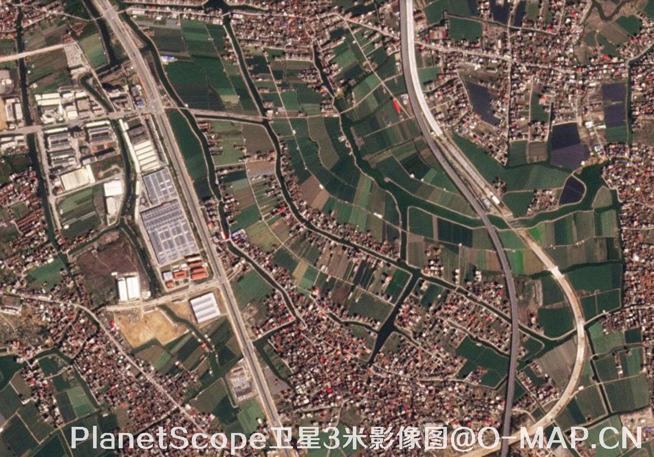 PlanetScope卫星拍摄的3米分辨率影像图