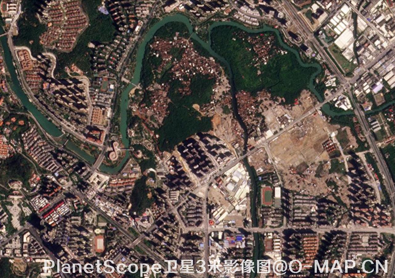 PlanetScope卫星拍摄的3米分辨率影像图