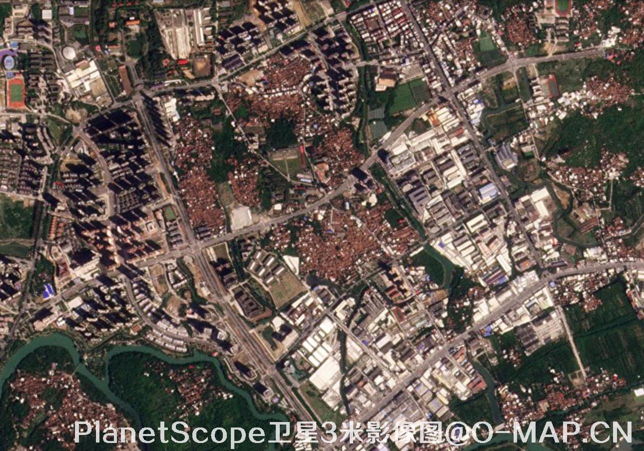 PlanetScope卫星拍摄的3米分辨率影像图