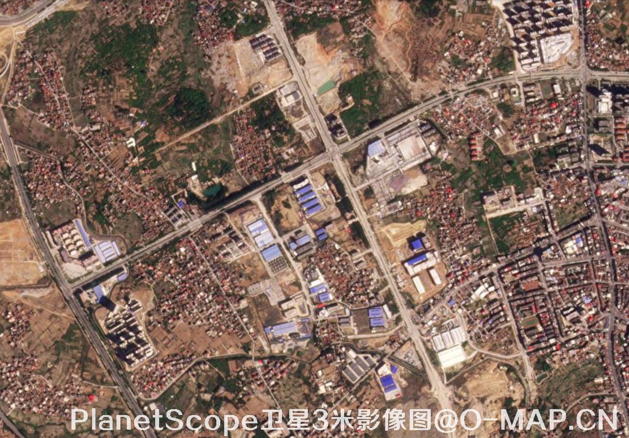 PlanetScope卫星拍摄的3米分辨率影像图