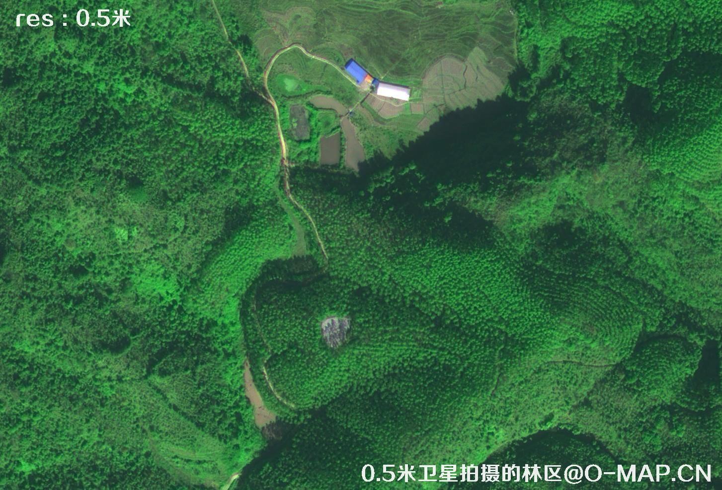 中国0.75米卫星拍摄的图像