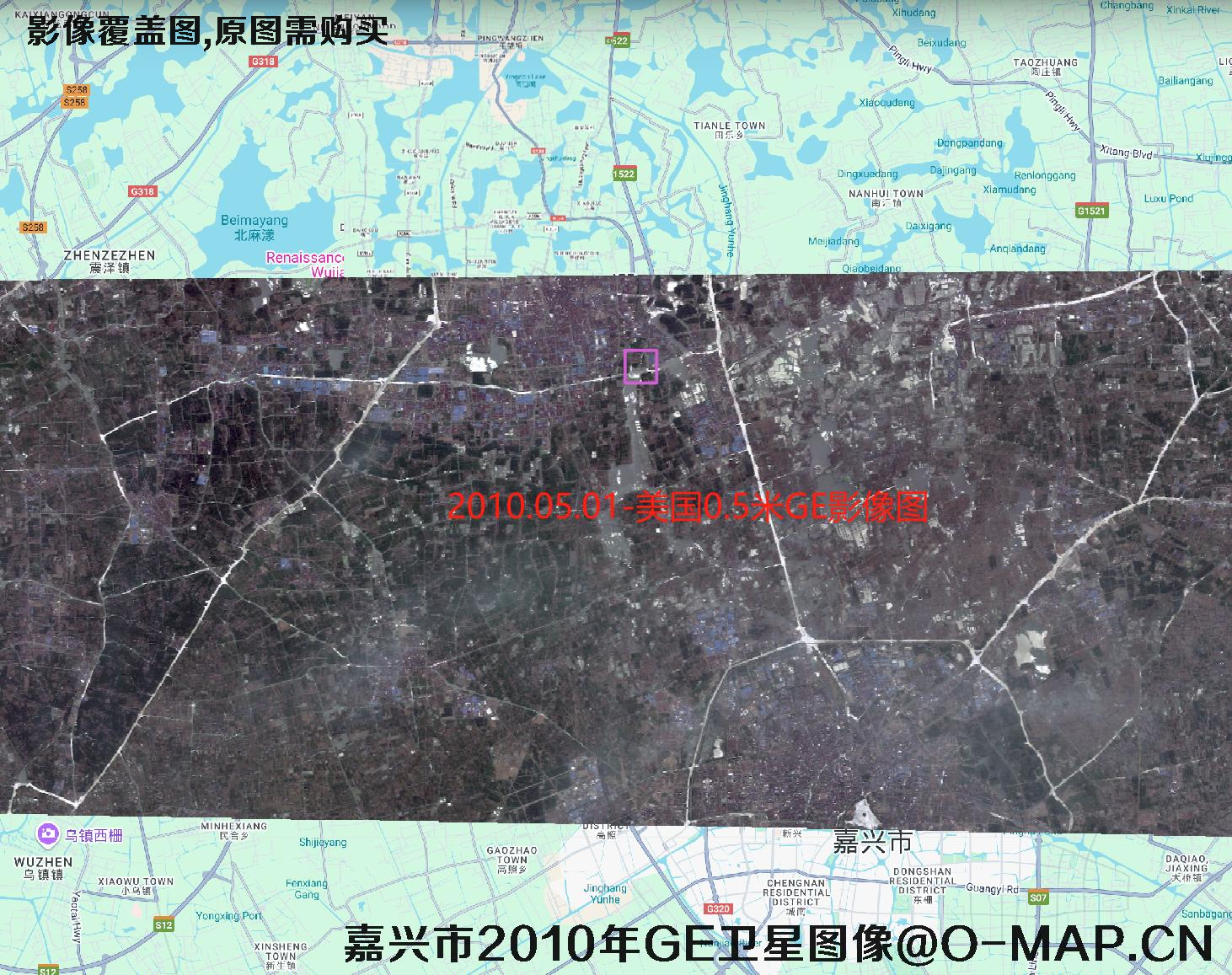 浙江省嘉兴市【2003年QB-2008年WV1-2009年QB-2009年WV1-2010年GE-2010年QB】历史卫星图像