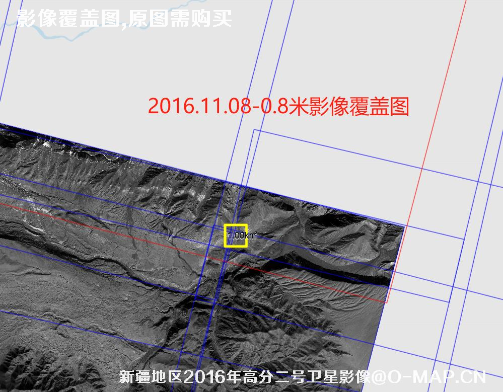 新疆地区2016年末冬季高分二号卫星图像