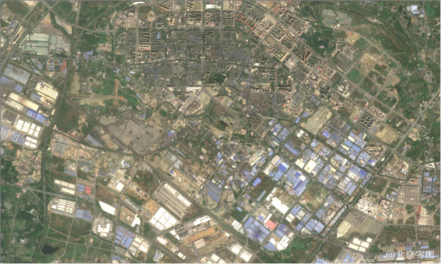 四川省广汉市三星堆遗址及周边区域最新卫星影像地图