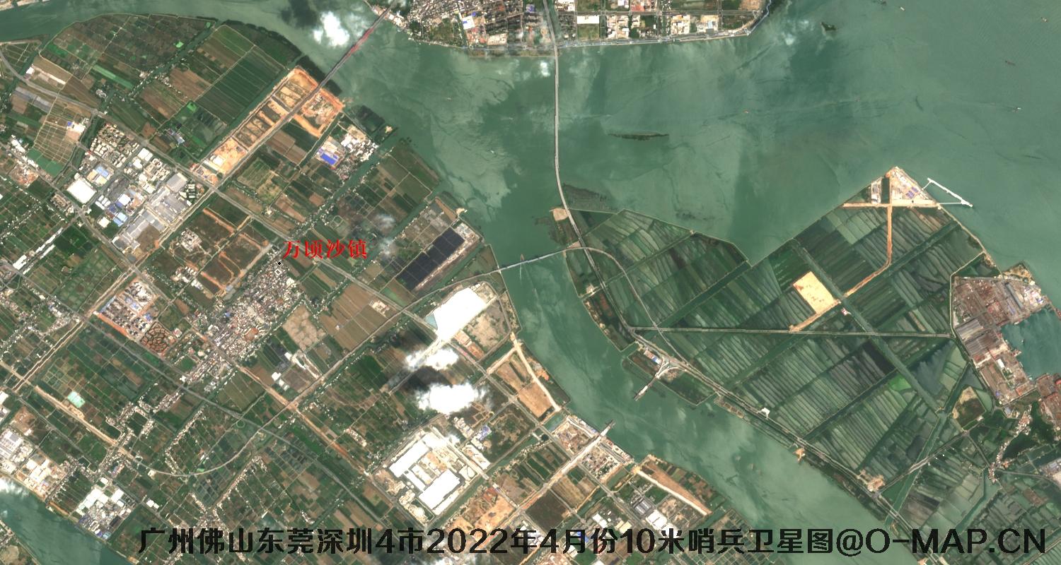 广东省广州市东莞市佛山市深圳市2022年4月份10米哨兵卫星图