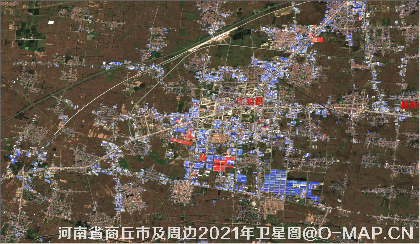 河南省庄寨镇2021年9月份10米卫星图