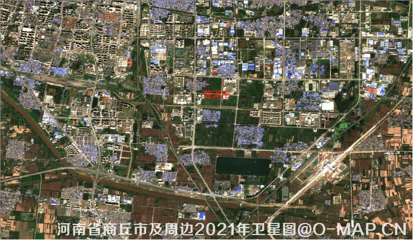 河南省菏泽市2021年9月份10米卫星图