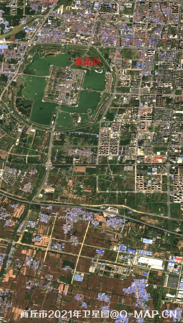 河南省商丘市睢阳区2021年9月份10米卫星图