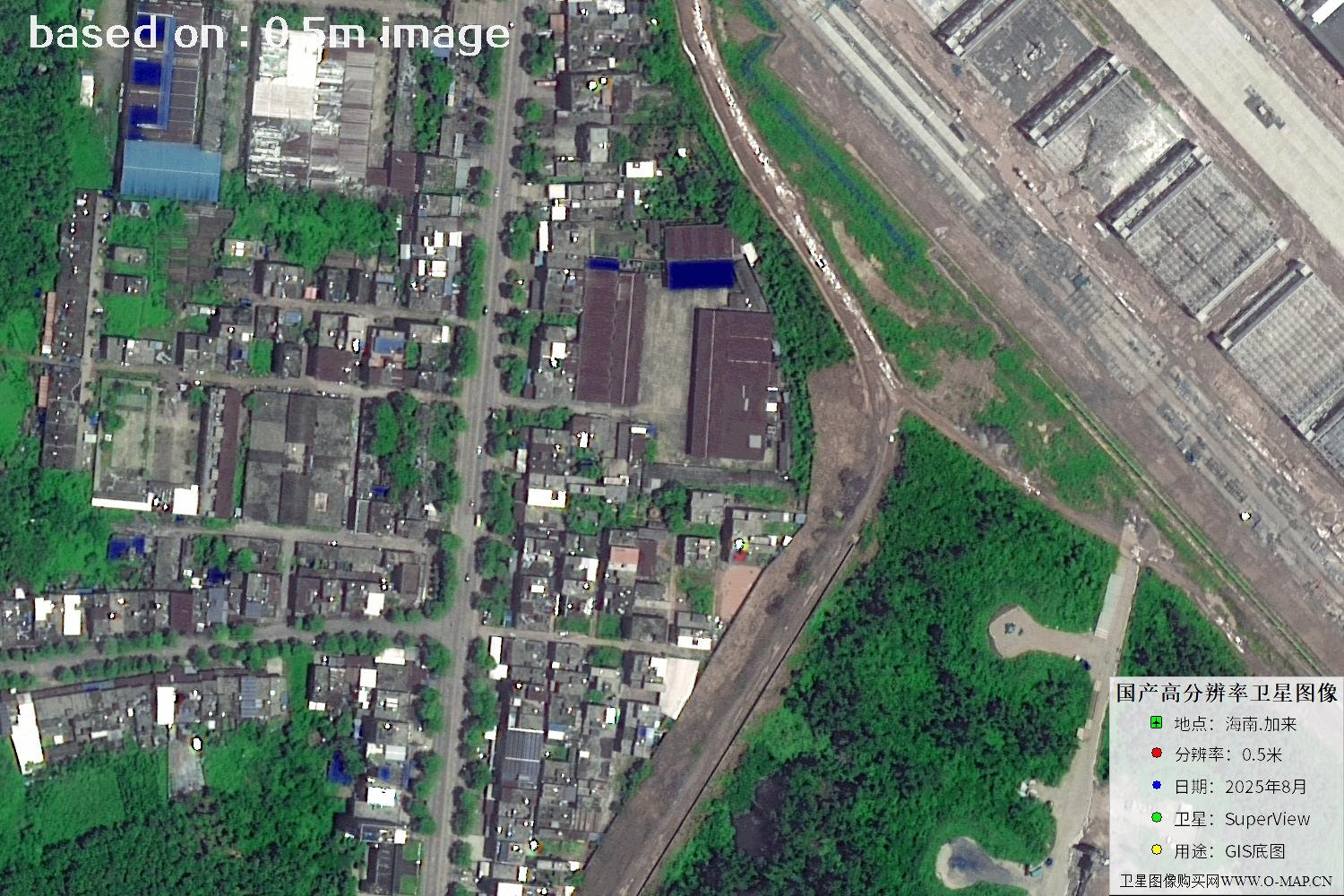 海南加来2025年最新0.5米SuperView卫星图像
