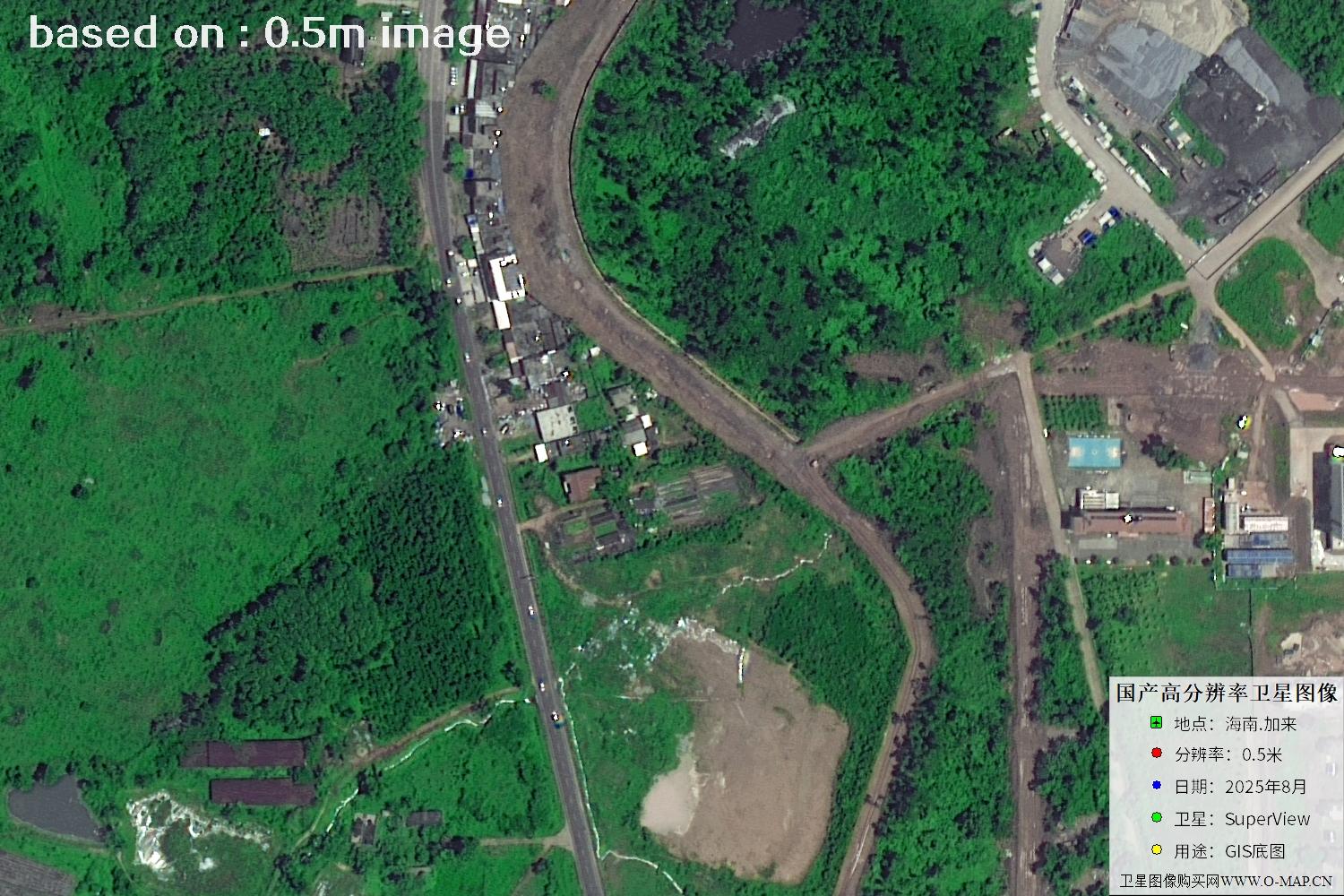 海南加来2025年最新0.5米SuperView卫星图像