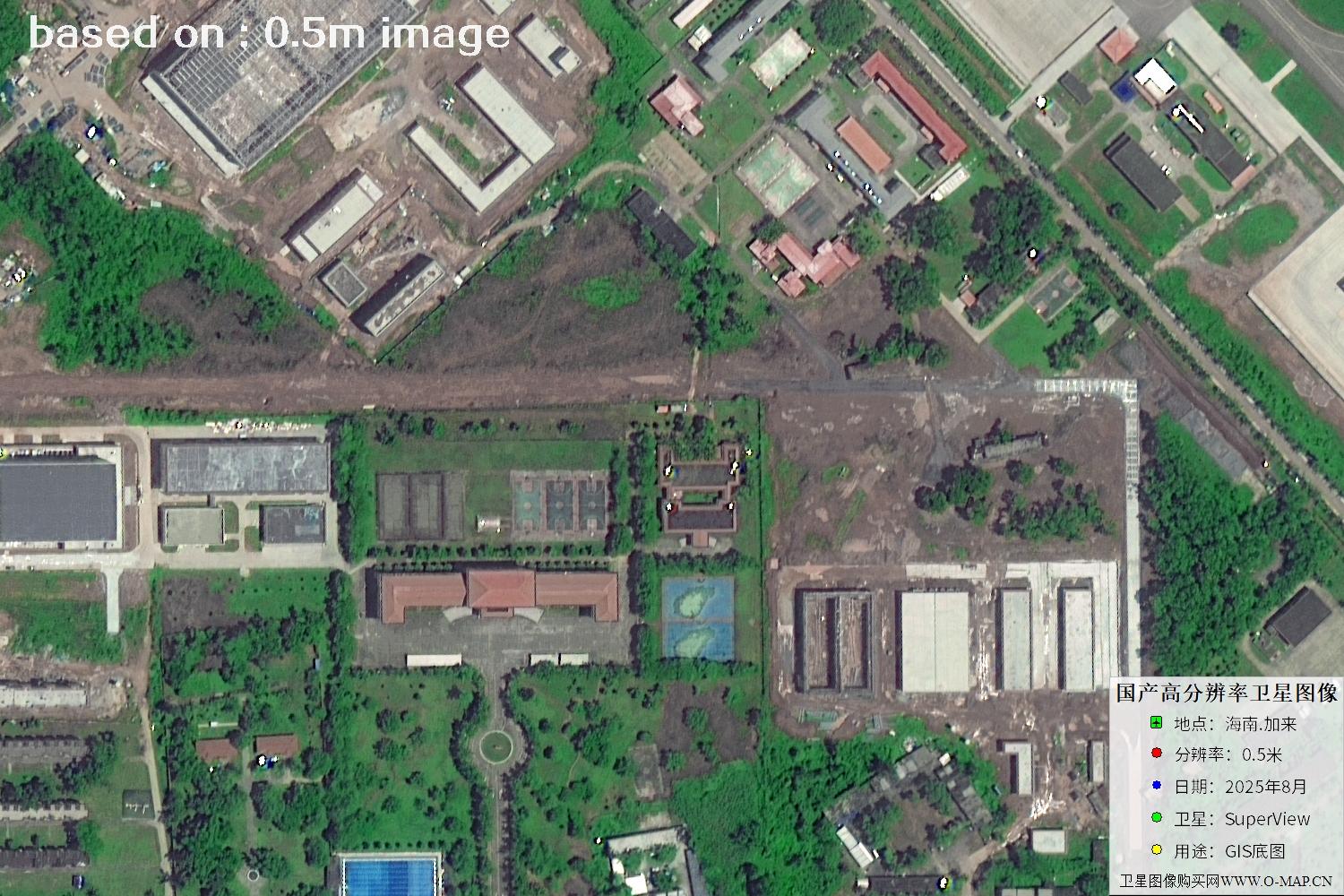 海南加来2025年最新0.5米SuperView卫星图像