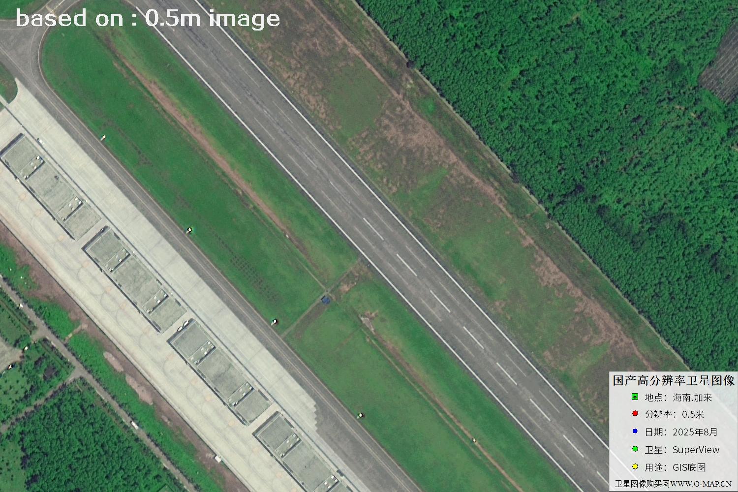 海南加来2025年最新0.5米SuperView卫星图像