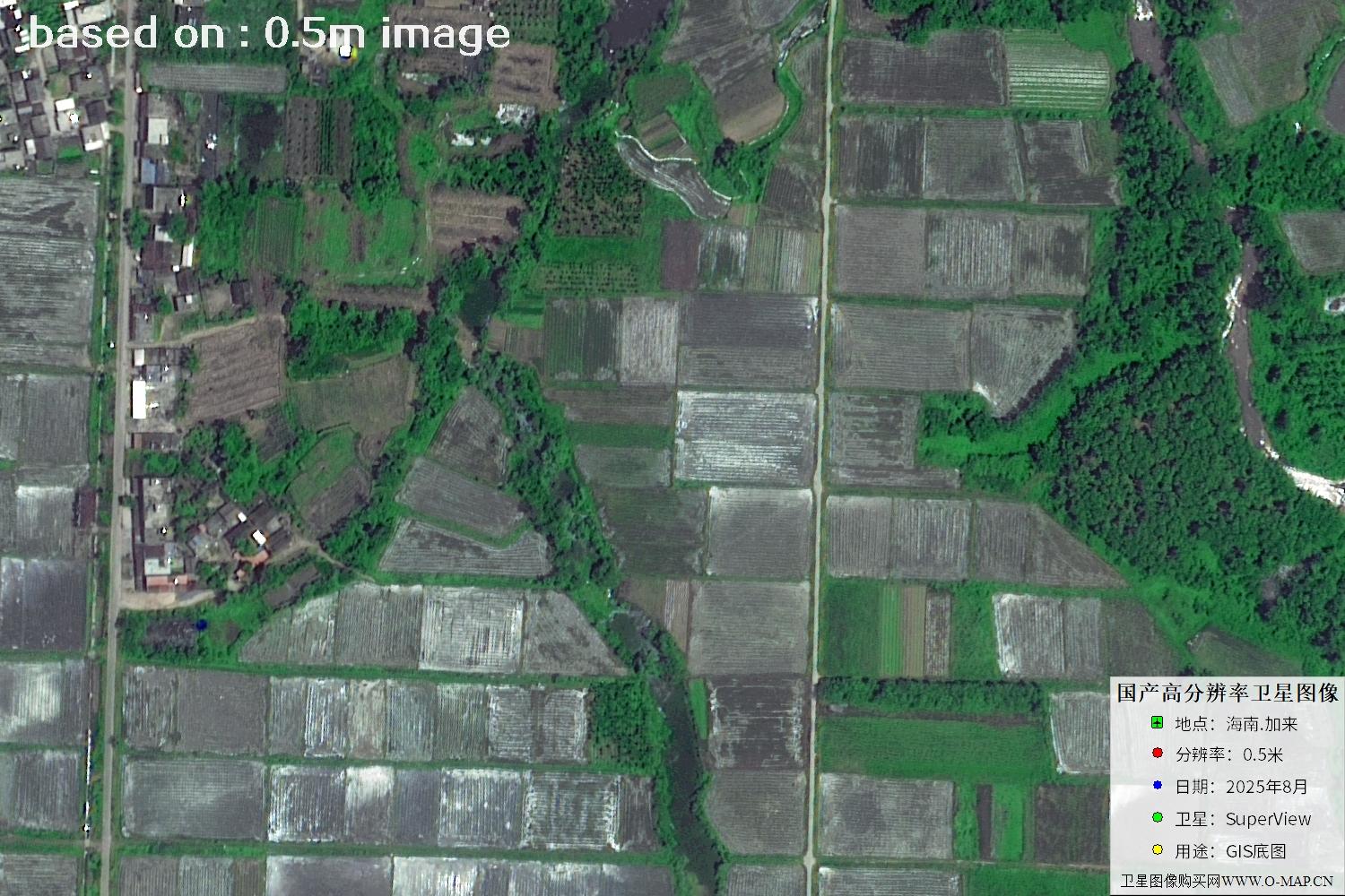 海南加来2025年最新0.5米SuperView卫星图像