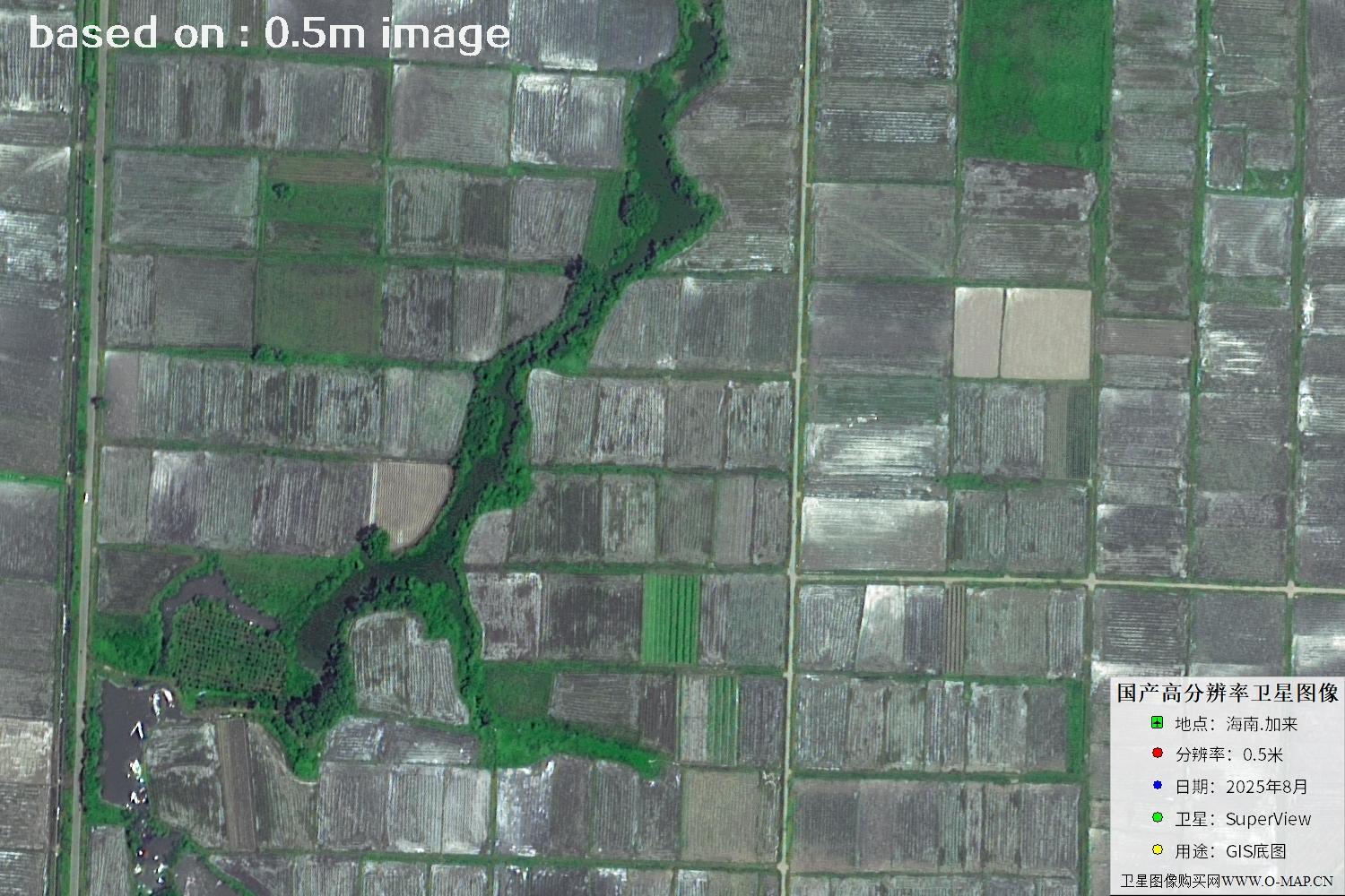 海南加来2025年最新0.5米SuperView卫星图像