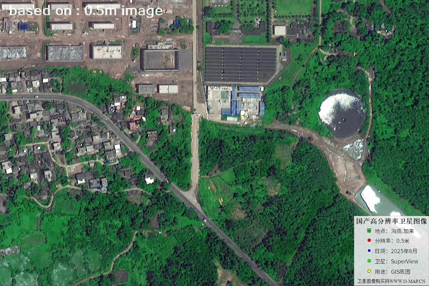 海南加来2025年最新0.5米SuperView卫星图像