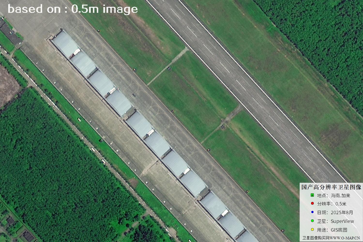 海南加来2025年最新0.5米SuperView卫星图像