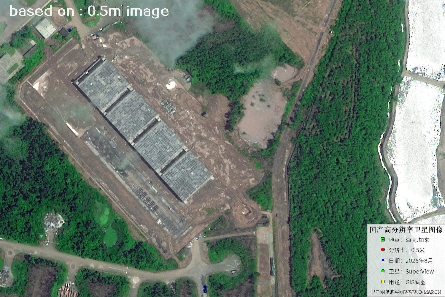 海南加来2025年最新0.5米SuperView卫星图像