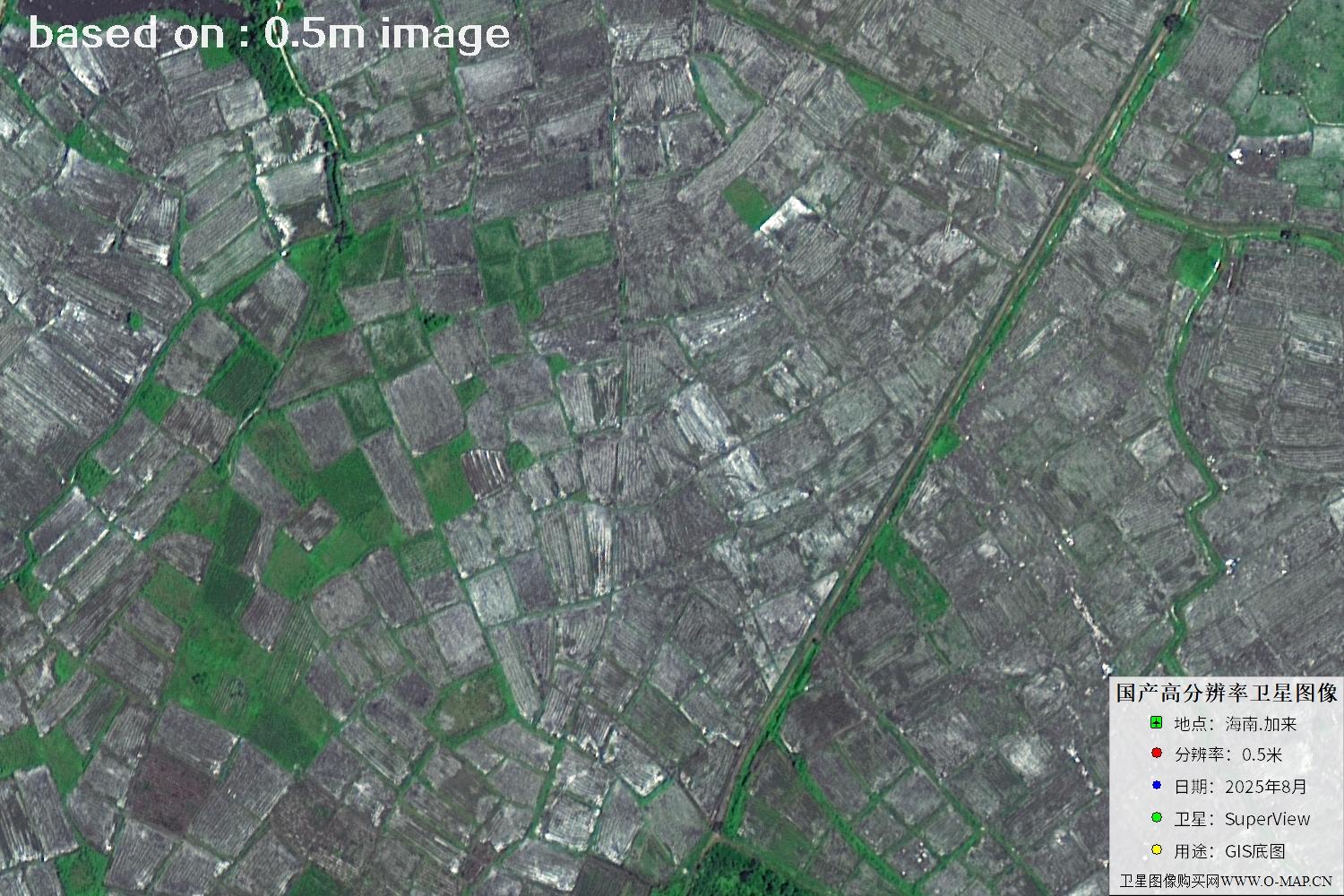 海南加来2025年最新0.5米SuperView卫星图像