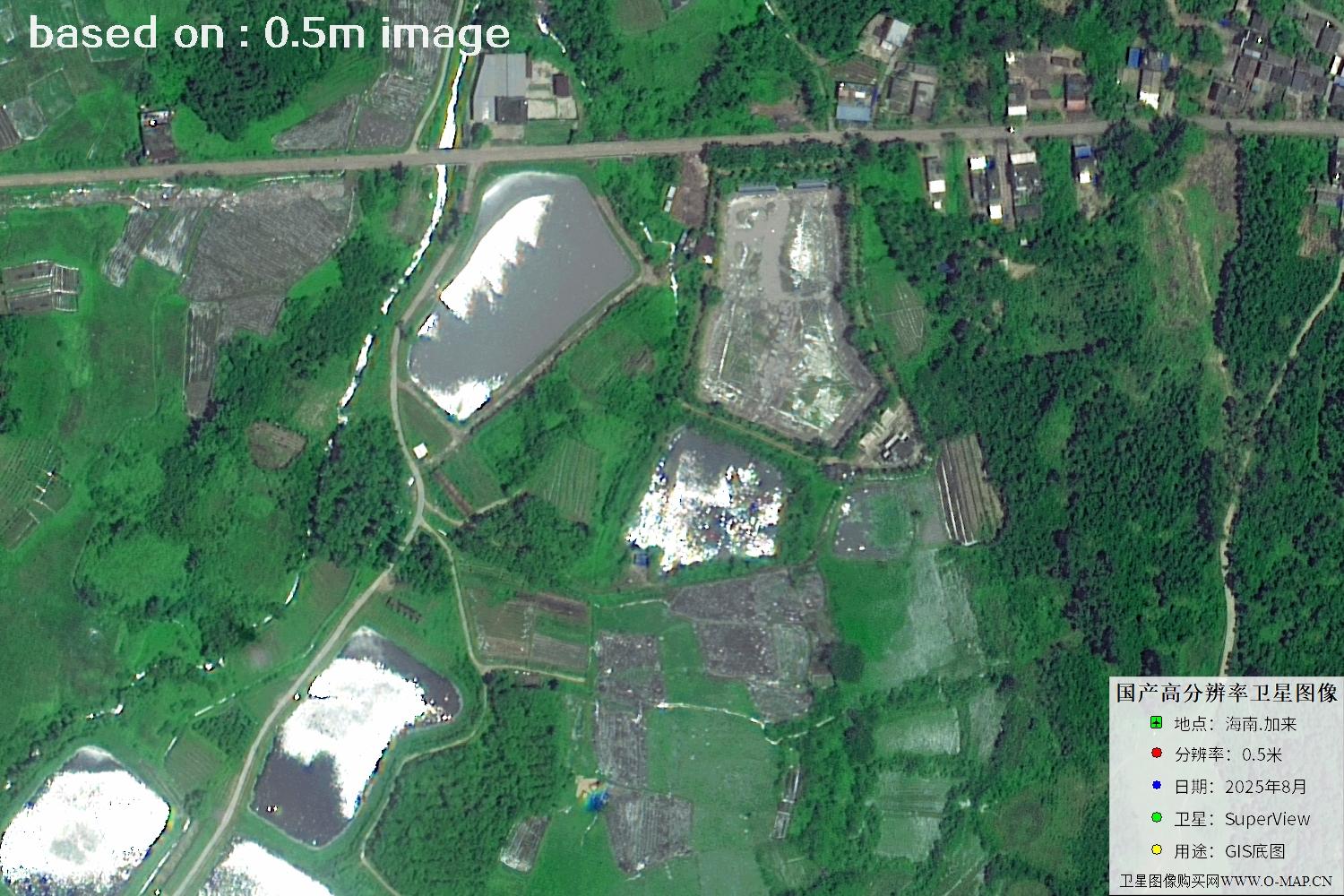 海南加来2025年最新0.5米SuperView卫星图像