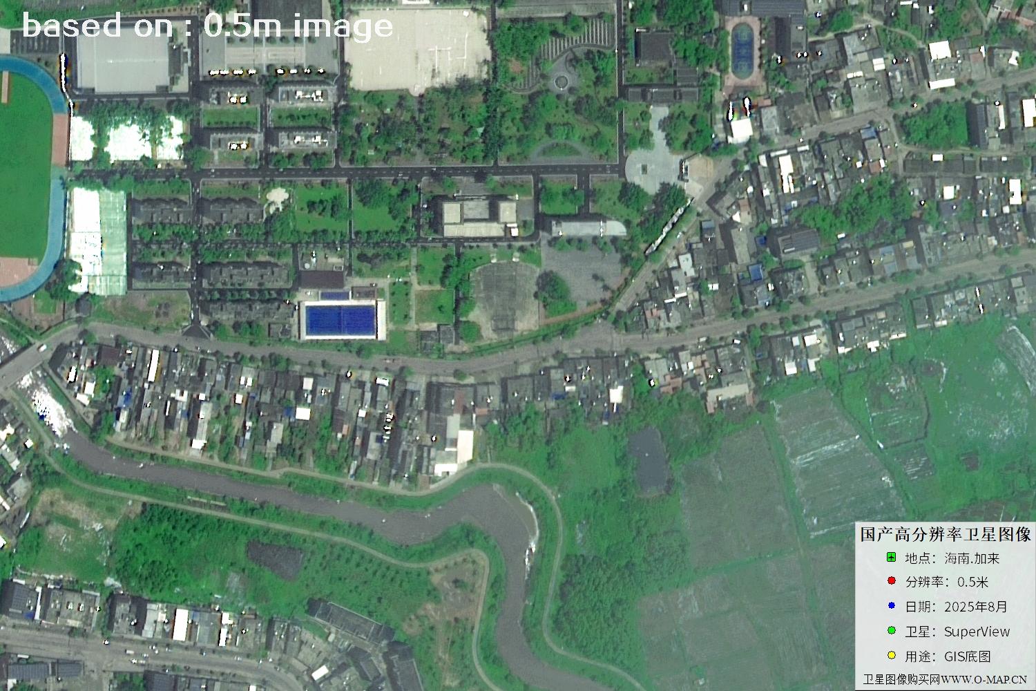 海南加来2025年最新0.5米SuperView卫星图像