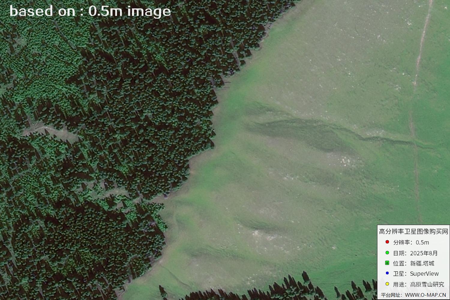 高景卫星拍摄的新疆塔城0.5米卫星图像