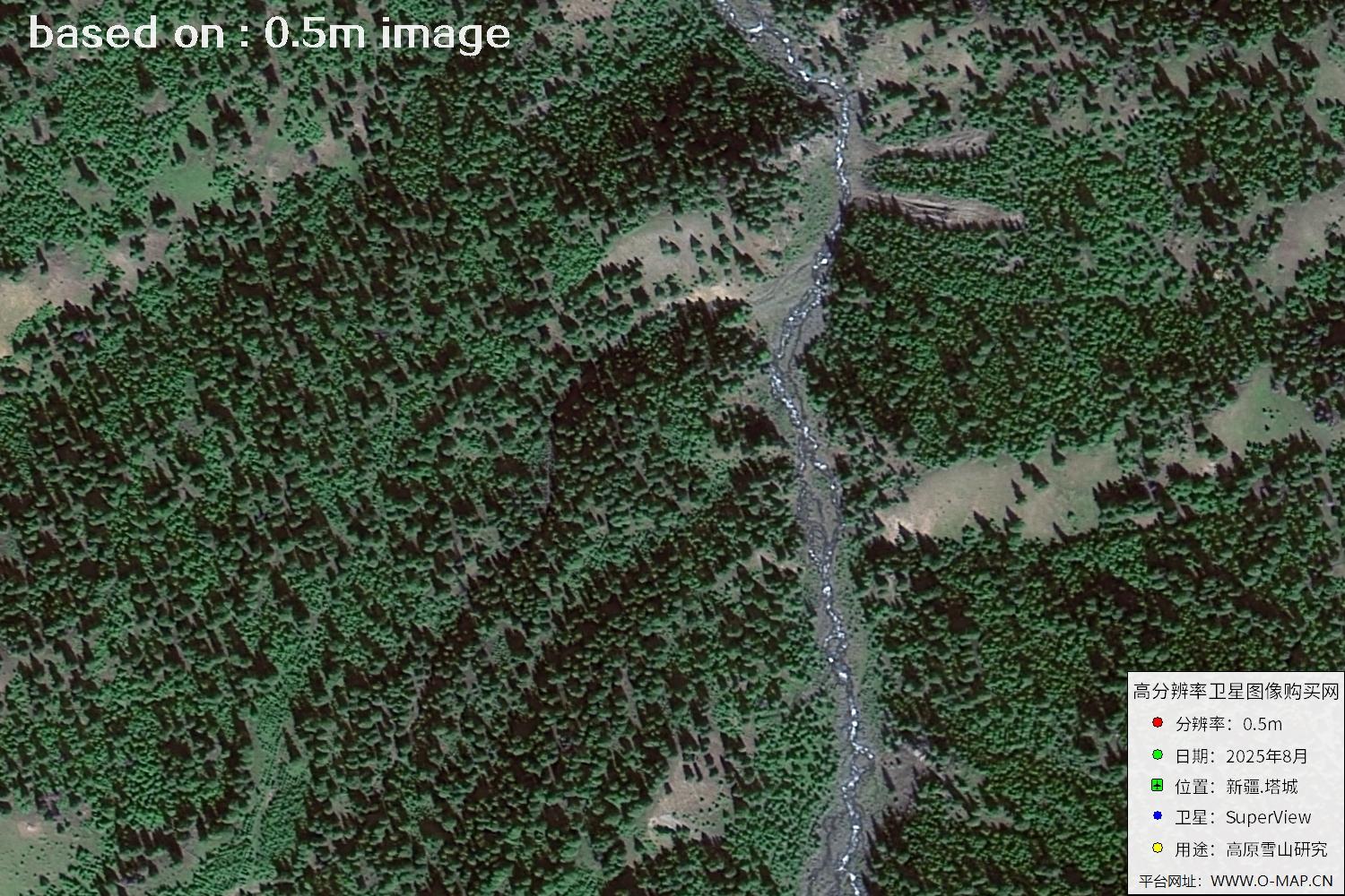 高景卫星拍摄的新疆塔城0.5米卫星图像