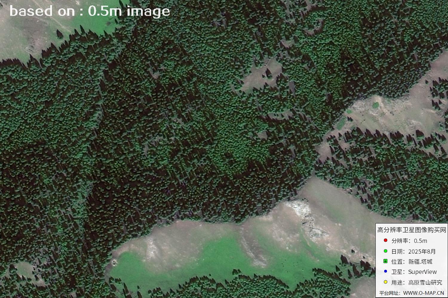 高景卫星拍摄的新疆塔城0.5米卫星图像