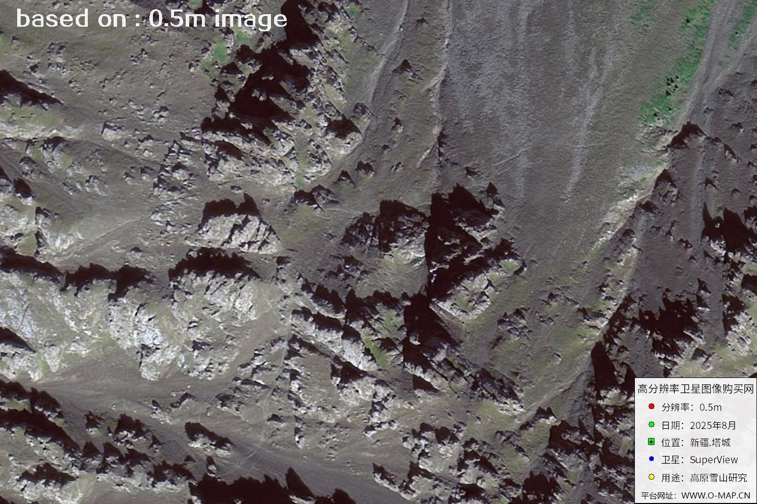 高景卫星拍摄的新疆塔城0.5米卫星图像