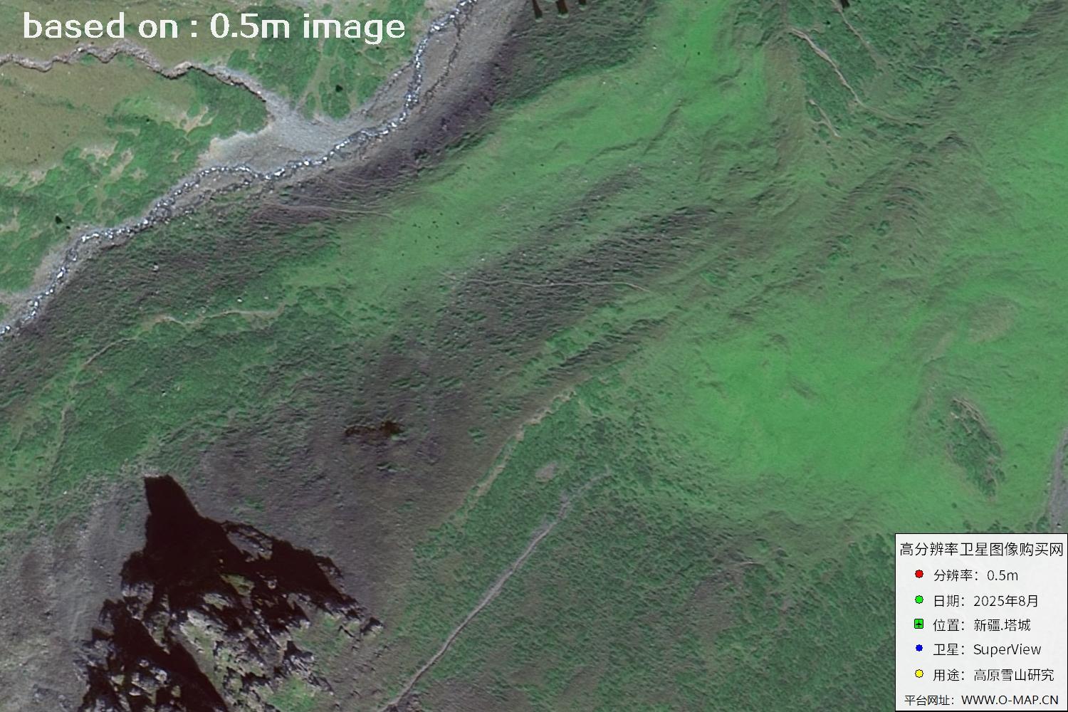 高景卫星拍摄的新疆塔城0.5米卫星图像