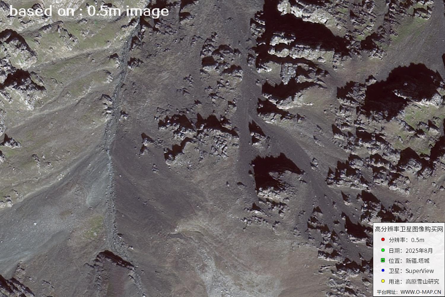 高景卫星拍摄的新疆塔城0.5米卫星图像