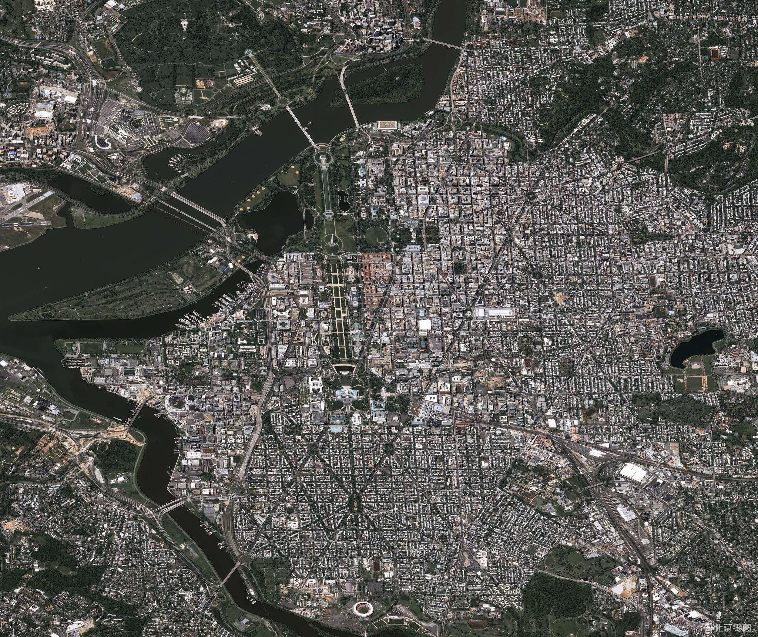 pleiades卫星影像-华盛顿高清卫星影像图