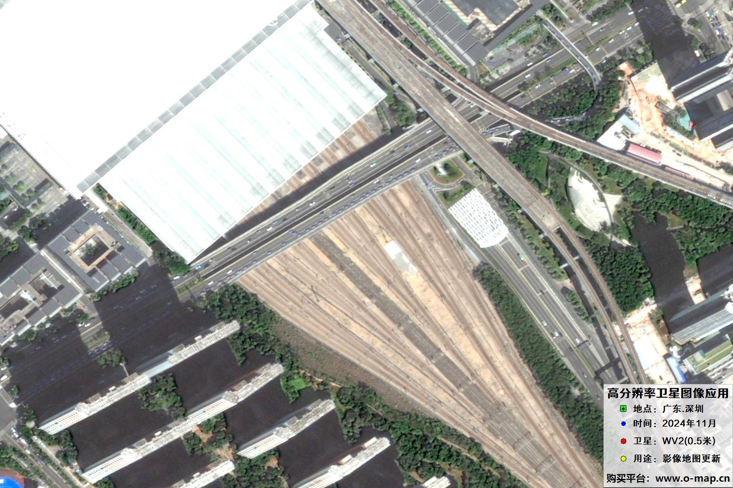 WorldView2卫星2024年11月份拍摄的深圳市0.5米卫星图像
