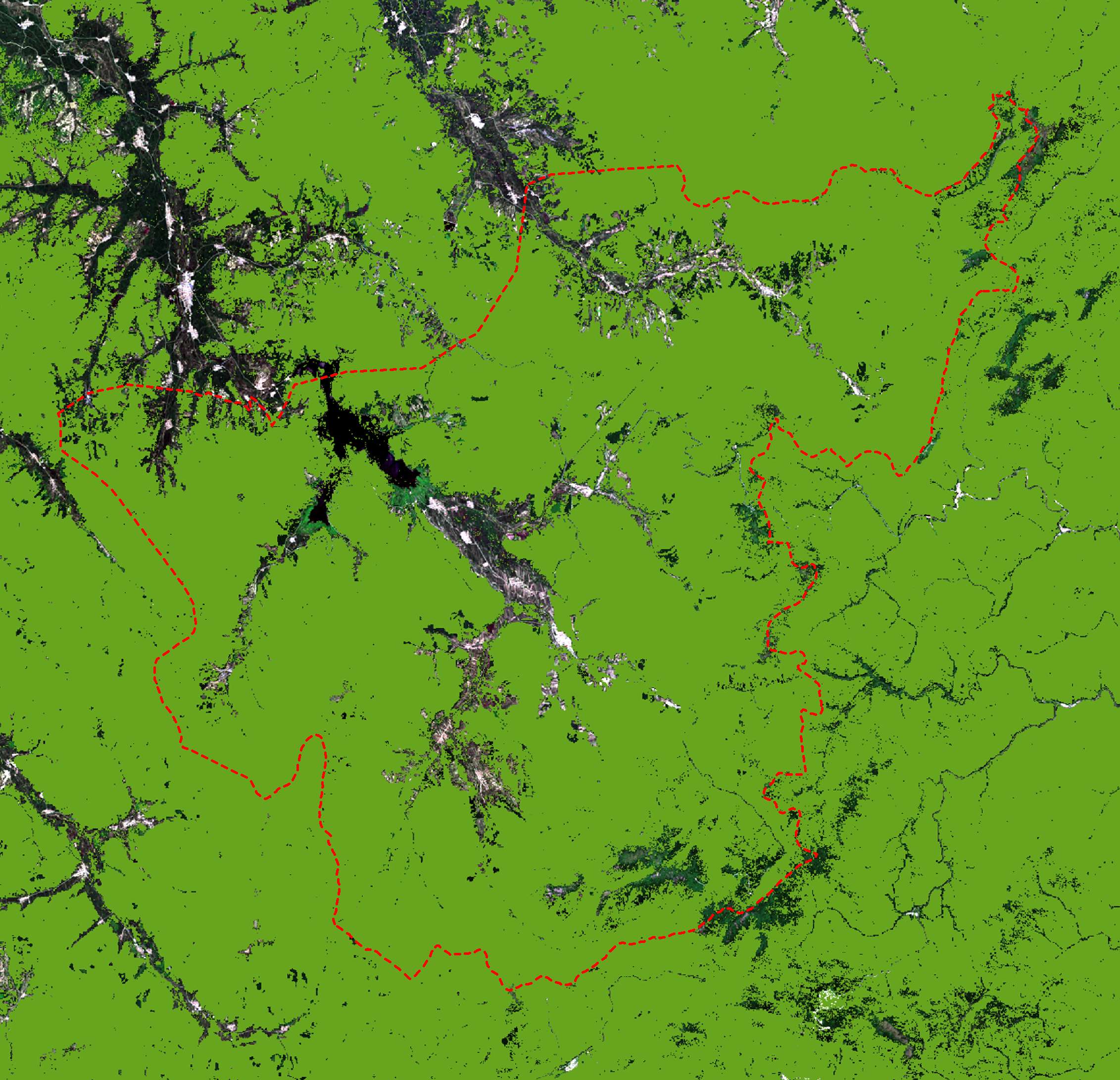 山河屯林业局林区2019.07.10拍摄卫星图-源自北京亿景图