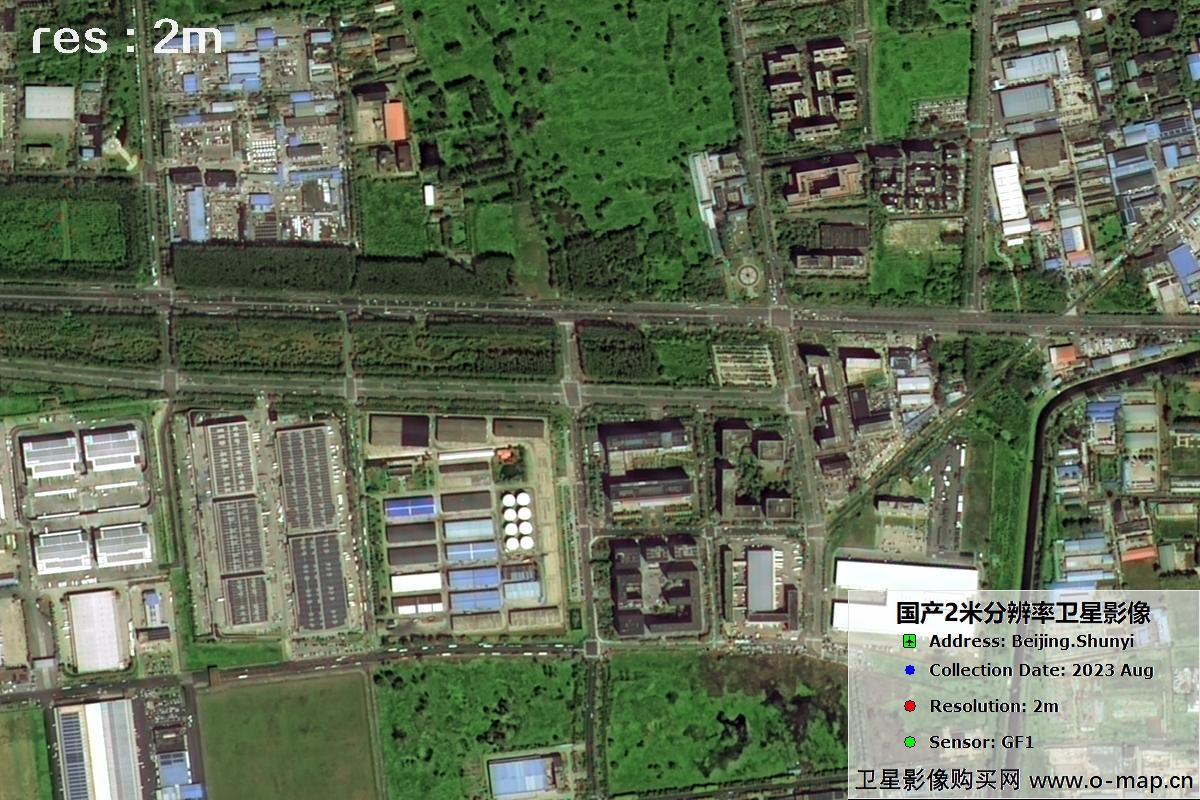 国产2米分辨率卫星拍摄的卫星图片